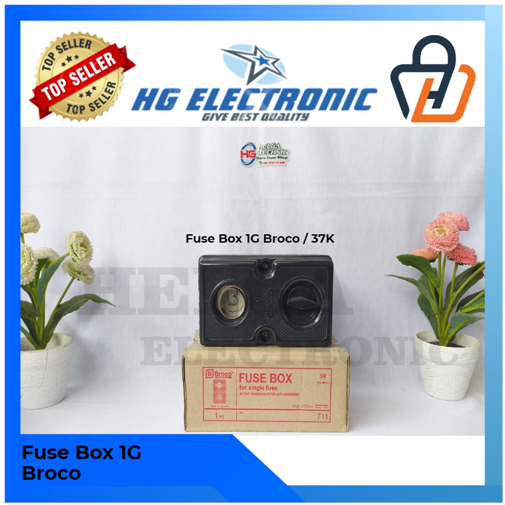 FUSE BOX BROCO 1 GROUP TERLARIS / KOTAK SEKRING / SEKERING 1 GROUP / GRUP 711