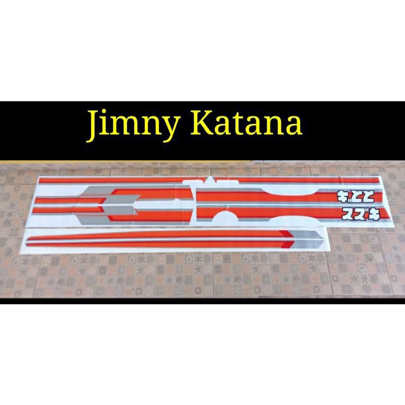 Stiker sticker mobil striping list lis body Jimny Jimmy Katana