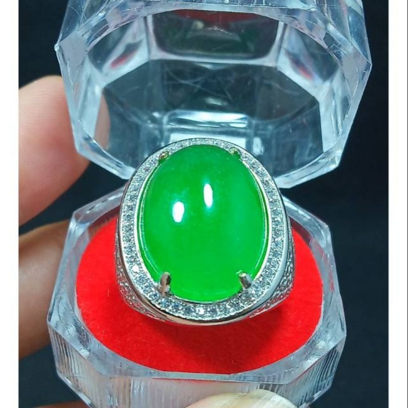 BATU PERMATA GIOK BURMA ASLI CRYSTAL