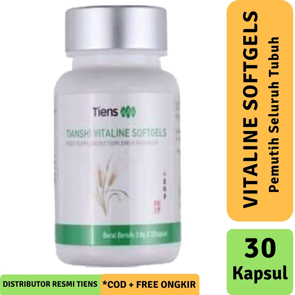 Tiens Vitaline Softgels 30 Kapsul Pemutih Kulit Tubuh Anti Aging Vitamin Kulit Tubuh Mencerahkan Shopee Indonesia