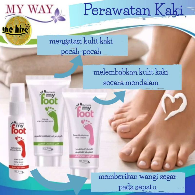 My foot Cream by My way (Perawatan kaki pecah-pecah)