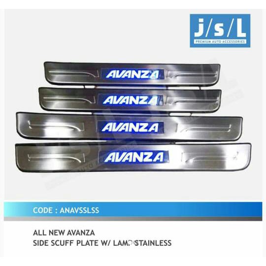 Sillplate / sill plate samping LED All New Avanza/Grand Avanza/Velos