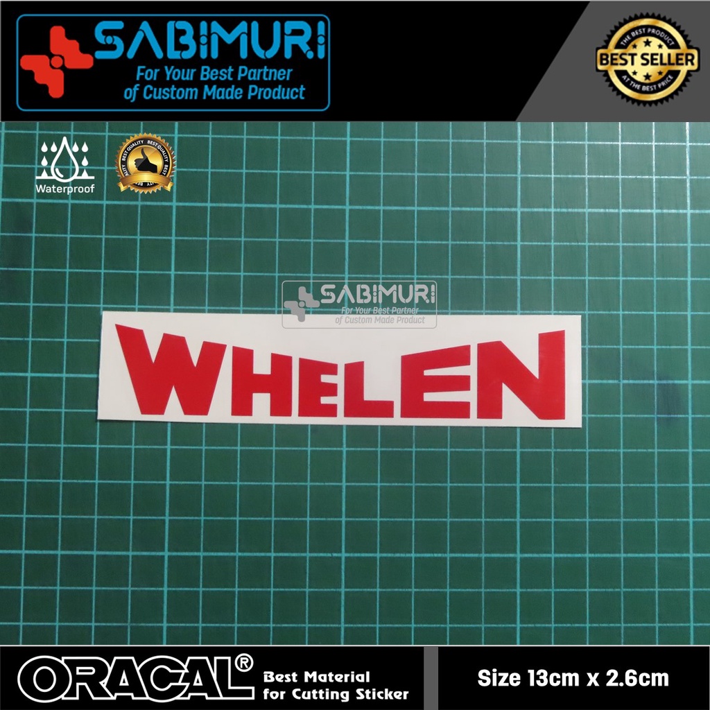 Cutting Sticker Stiker Whelen