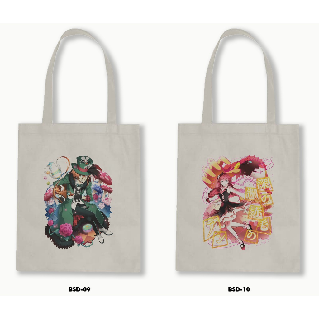 TOTE BAG BLACU - BUNGOU STRAY DOGS / ANIME / MANGA