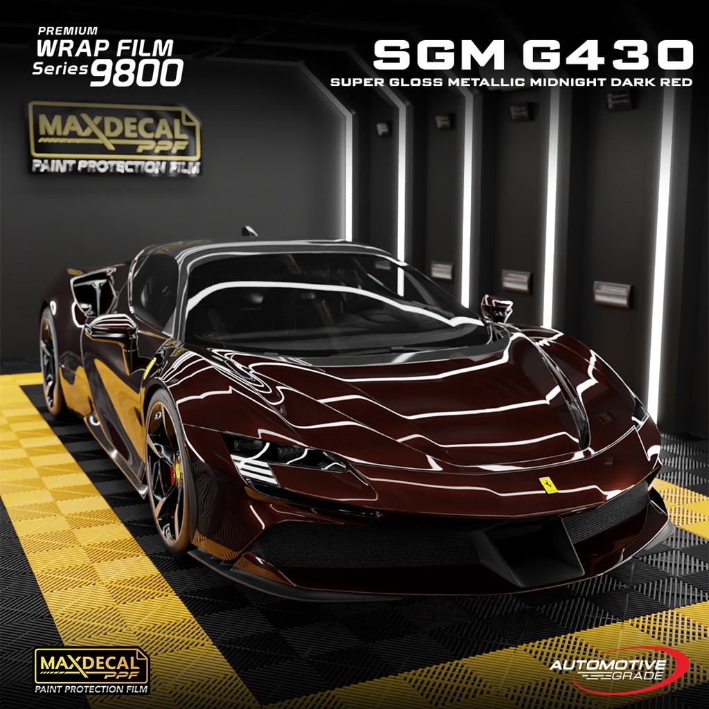 Maxdecal Premium Wrap Film 9800 - MIDNIGHT DARK RED