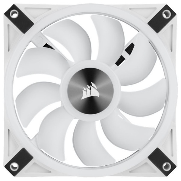 iCUE QL120 RGB 120mm PWM Triple Fan with Lighting Node CORE - Hitam