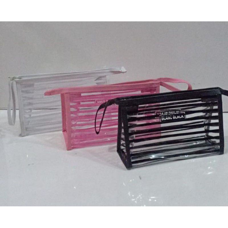 Pouch Kosmetik Mika Salur / Pouch Kosmetik berkualitas