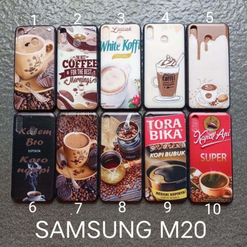 Case gambar Samsung M20 motif cowok soft softcase softshell silikon cover casing kesing housing