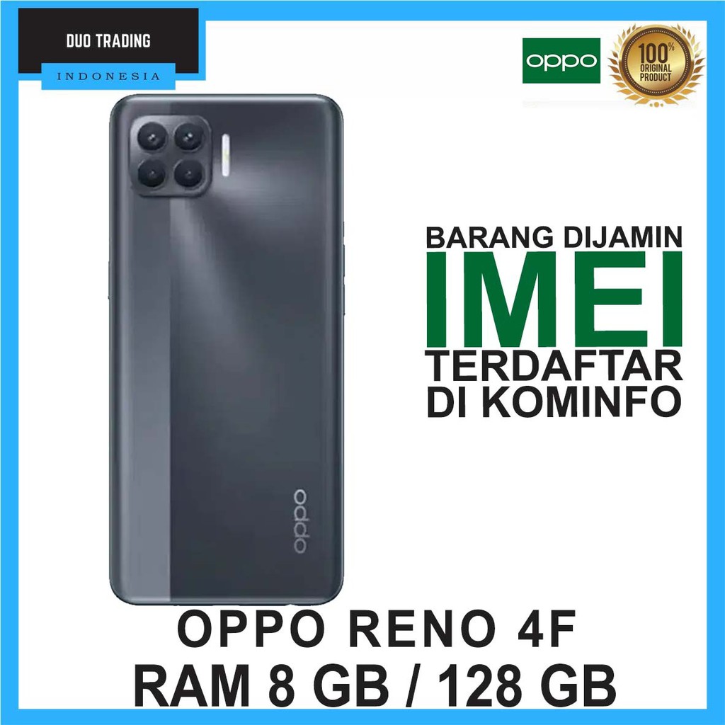 OPPO RENO 4F RAM 8GB  ROM 128GB GARANSI RESMI OPPO INDONESIA-1