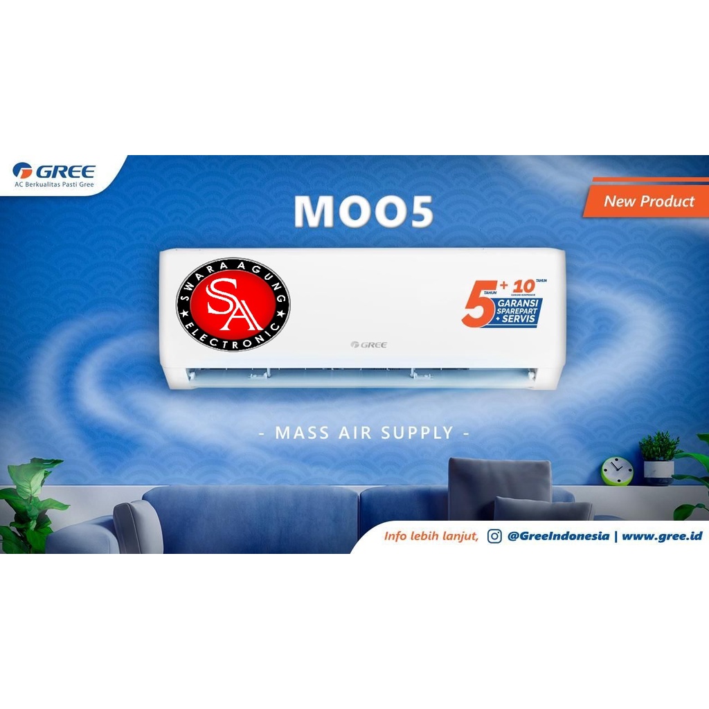 Ac Split 1 Pk GREE Type: GWC-09M005 (Unit Only) Khusus Medan