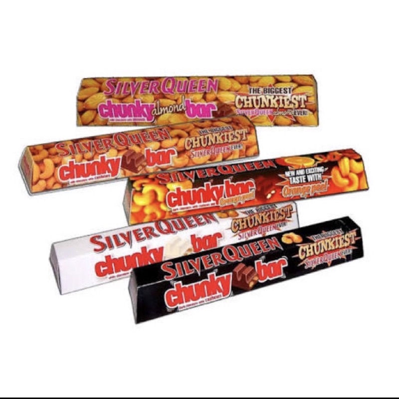 SILVERQUEEN CHUNKY BAR 95 GR ( 10 PC ) MIX