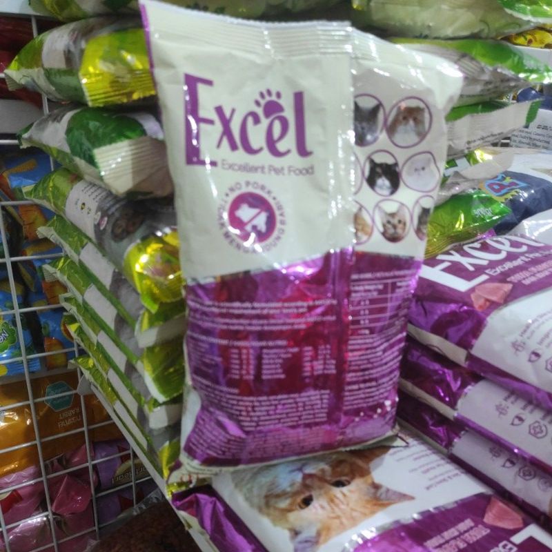 Makanan Kucing Excel Tuna 500gr Bentuk Ikan