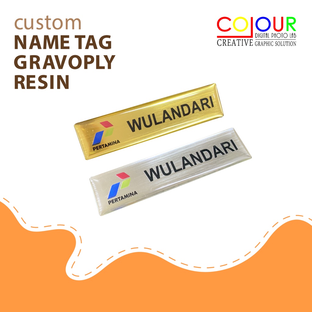 

NAME TAG / NAMA DADA / PAPAN NAMA GRAVOPLY RESIN - CUSTOM