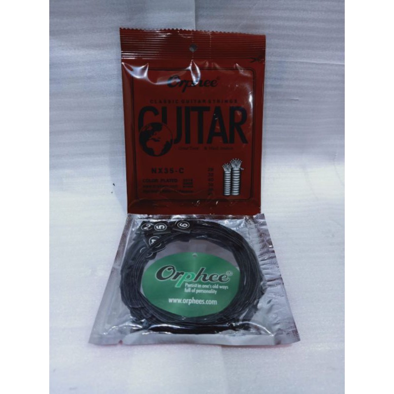 senar gitar orphee nylon black / senar gitar orphe klasik nylon