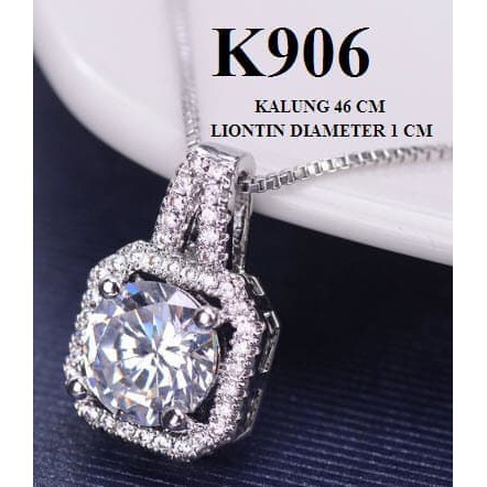 Dijual KALUNG EMAS PUTIH BERLIAN KOREA IMITASI Murah