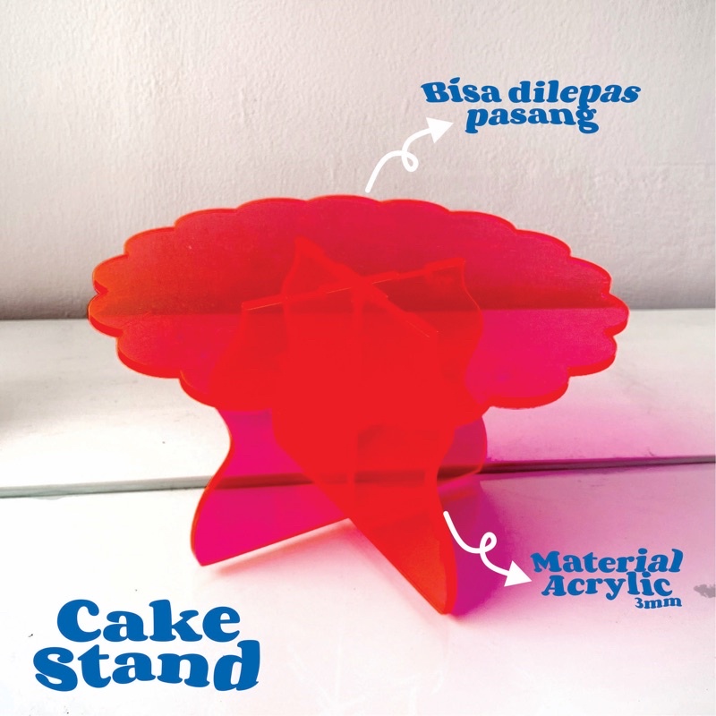 Cake Stand akrilik by Yeele | Birthday cake holder