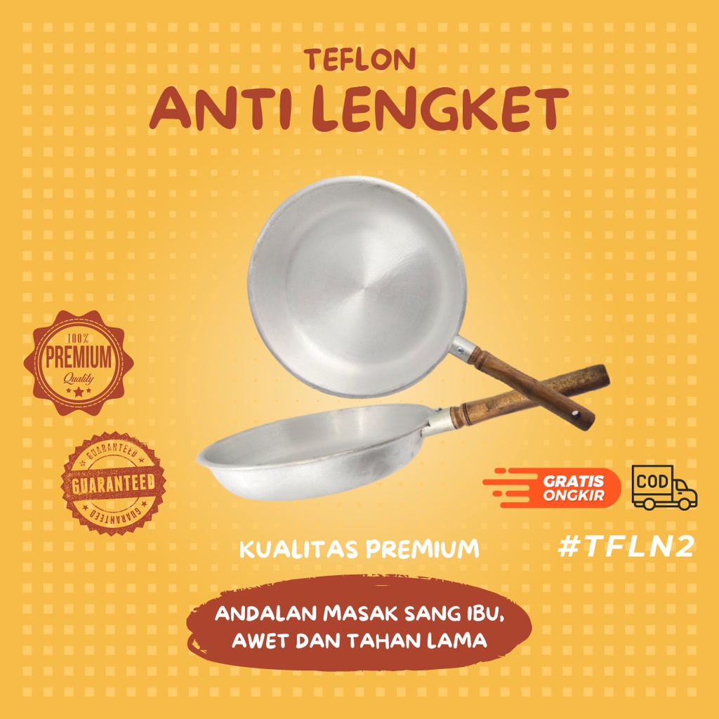 TFLN2 - Produk terlaris penggorengan teflon wajan tebal alumunium anti lengket set frypan teflon fre