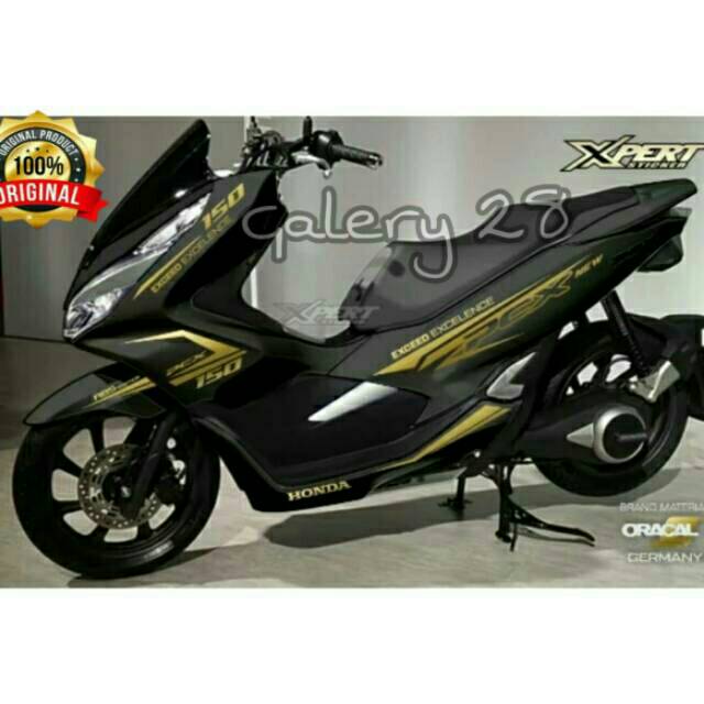  STICKER  PCX STIKER PCX CUTTING STICKER  warna  gold  ORACAL 