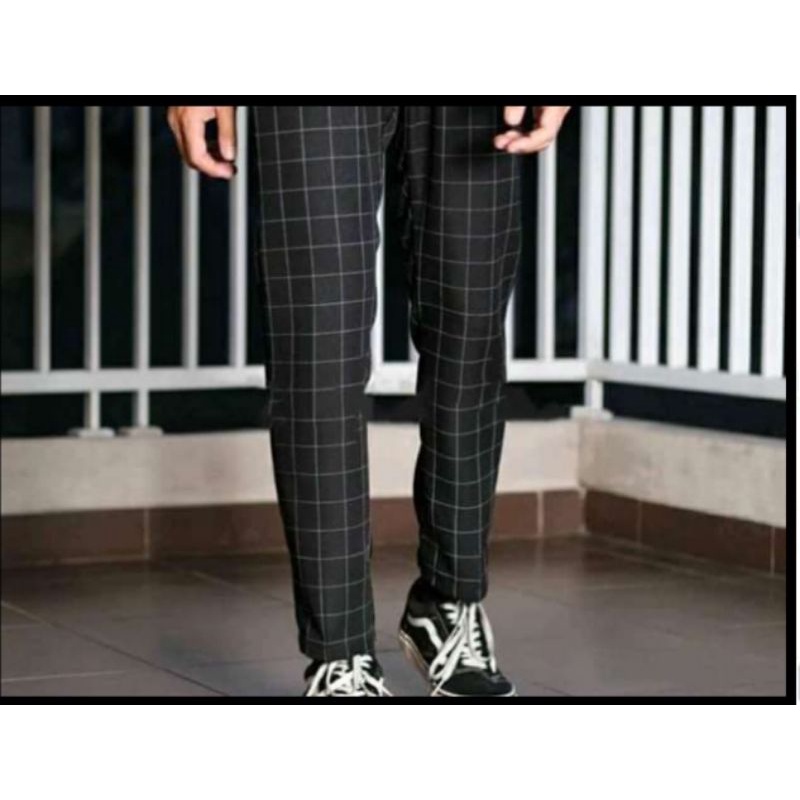 CELANA TARTAN PRIA/CHINO PANTS PRIA RIP/CELANA MOTIF KOTAK2/CELANA KOTAK2 SEMIWOLL/ CELANA PANJANG TARTAN RIP