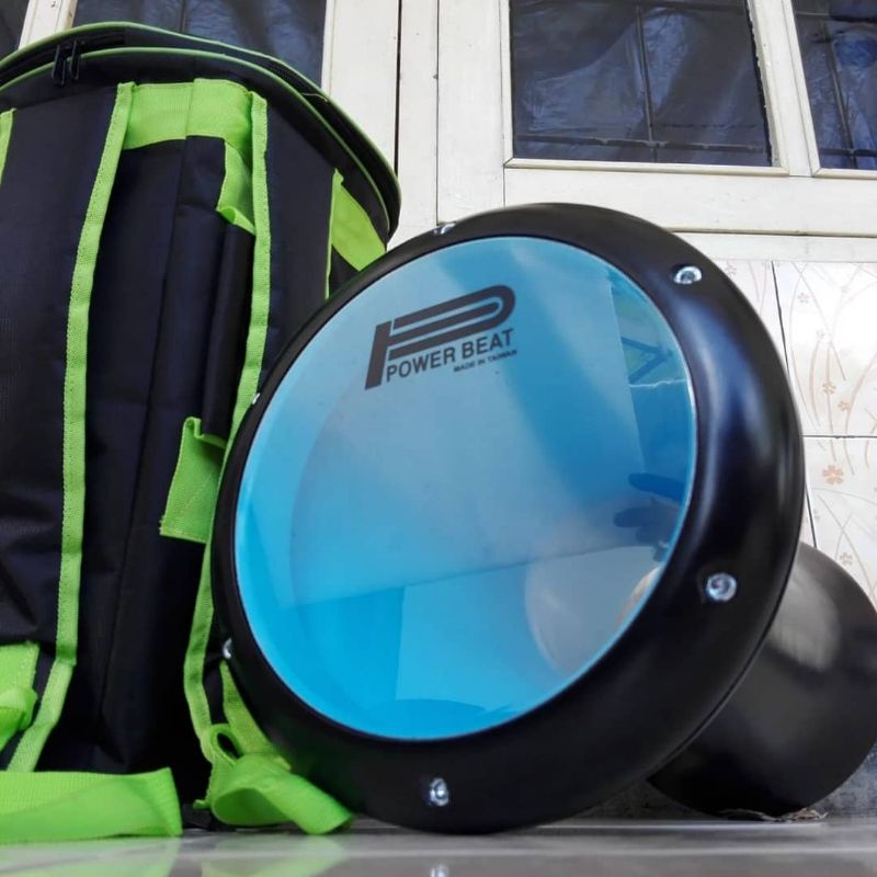 darbuka 8inci hitam gilap gratis tas+kunci