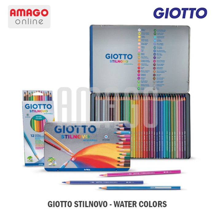 GIOTTO STILNOVO ACQUARELL - METAL BOX - 12 COLORS - 256200