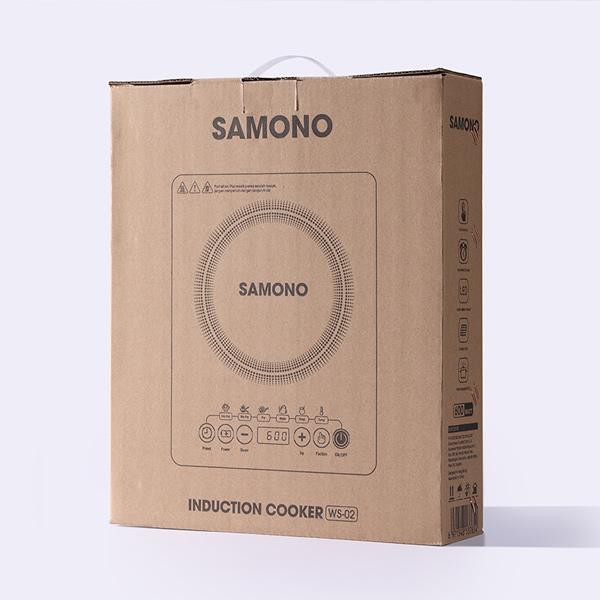 SAMONO WS-02 600W Touch Screen Electric Stove 3D Waterproof with Smart Temperature Control Kompor Li