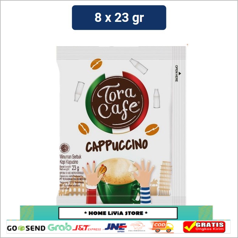 

Toracafe Cappuccino Banded Kopi 8 sachet x 23 gr