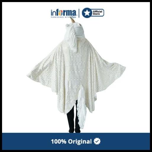 Informa - Selimut - Blanket Hooded Unicorn White 167X104Cm