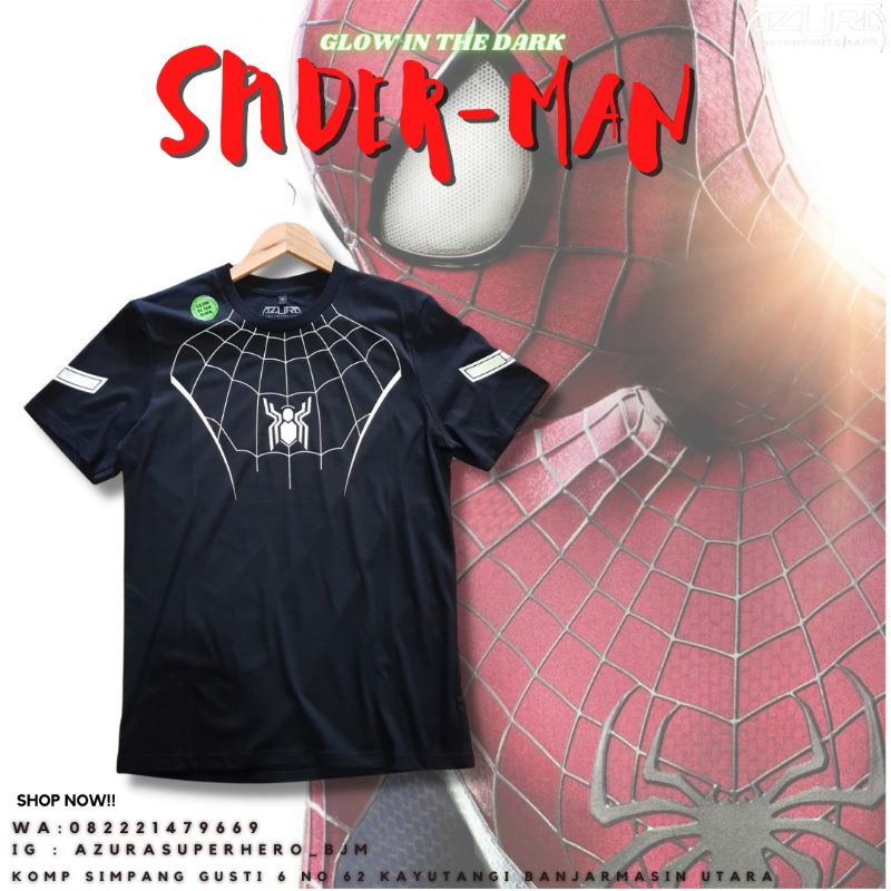 KAOS AZURA SUPERHERO SPIDERMAN WEBS GLOW IN THE DARK
