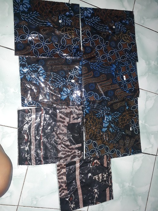 Batik Couple Keluarga Sania Ruffle Ori Ndoro Jowi Dnt Motif Pusar Merah