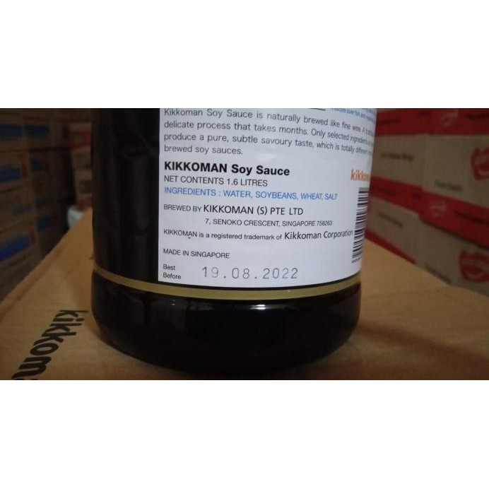 

KIKKOMAN SOY SAUCE 1.6 / 1,6 / LITER LTR LT L