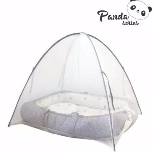 Omiland Kasur Bayi Serut + Kelambu Kojong Panda Series - Oyk 1141
