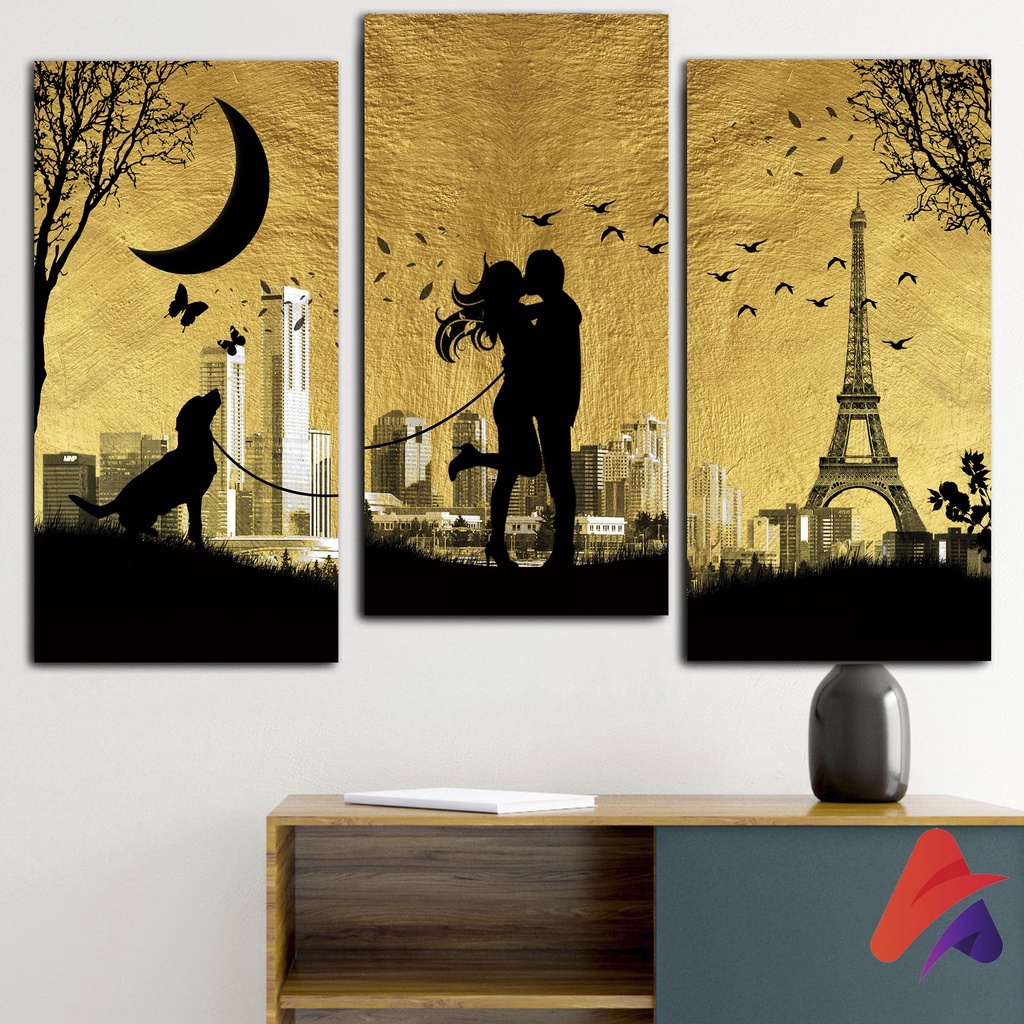 HIASAN DINDING PAJANGAN PEMANDANGAN (15X30 ) WALL DECOR HIASAN RUANGAN KAMAR DEKORASI DINDING POSTER KAYU