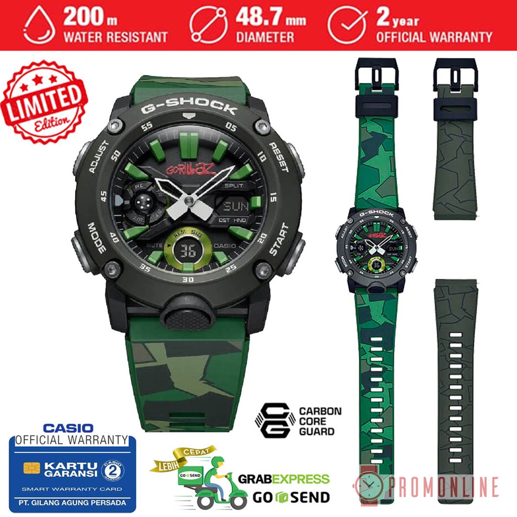 harga g shock gorillaz