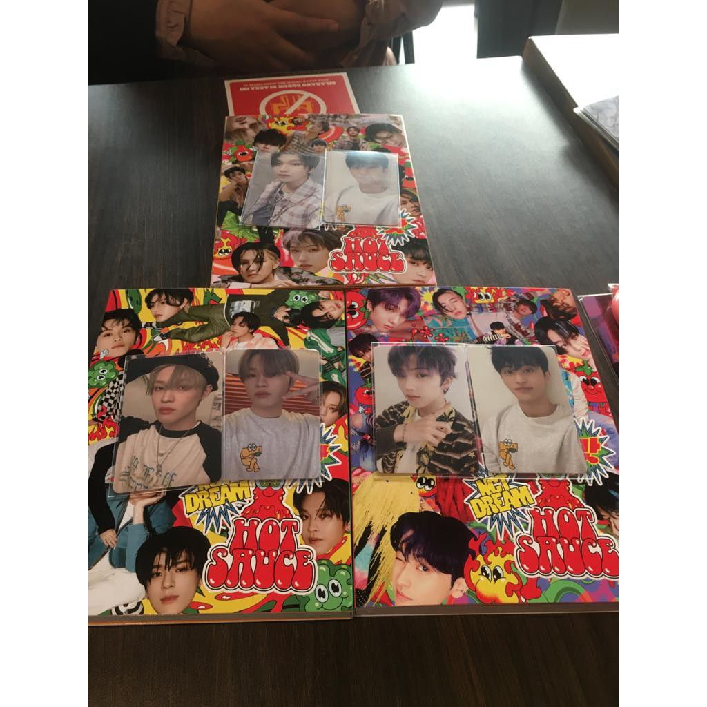 Photocard Haechan Chilling, Photocard Chenle Boring, Photocard Jisung Crazy