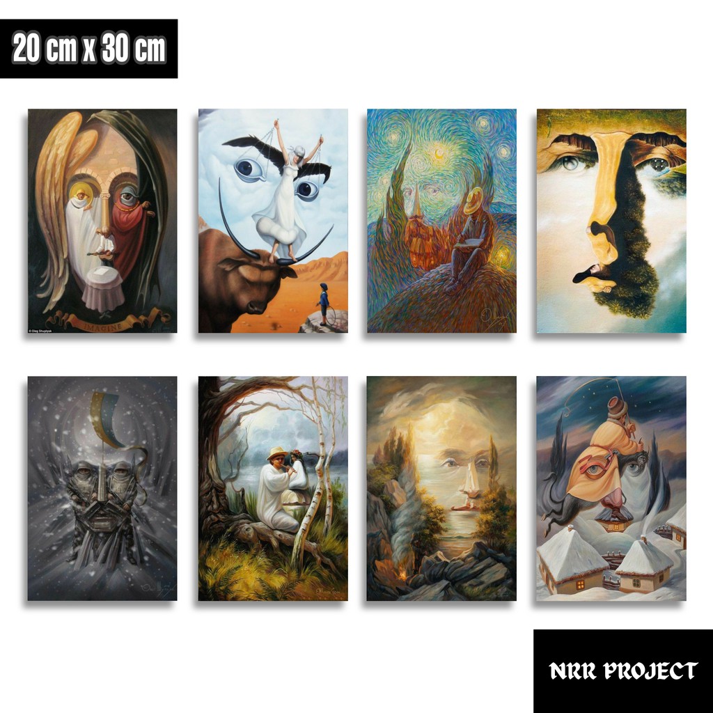 Hiasan dinding dekorasi dinding pajangan rumah wall decor poster kayu ilusi art