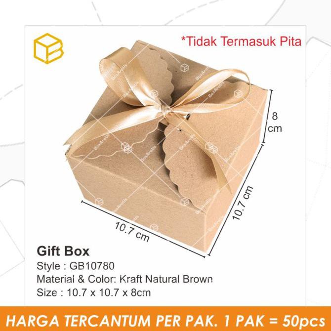 

Populer] Box Kraft Dus Coklat Kotak Kue Souvenir Packaging Kado | Gb10780