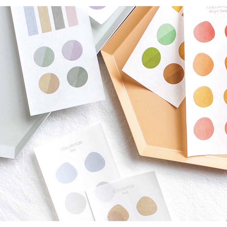 

24 pcs Sticker Pack Dots Irregular Aesthetic Macaroon Pastel Scrapbook Jurnal Bujo DIY stiker