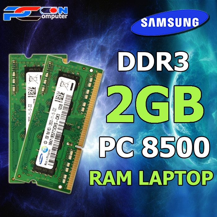 RAM MEMORY LAPTOP DDR3 2GB PC-8500 1066MHZ SAMSUNG