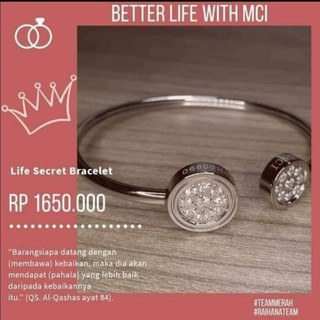 LIFE SECRET BRACELET GELANG  KESEHATAN MCI  Shopee Indonesia