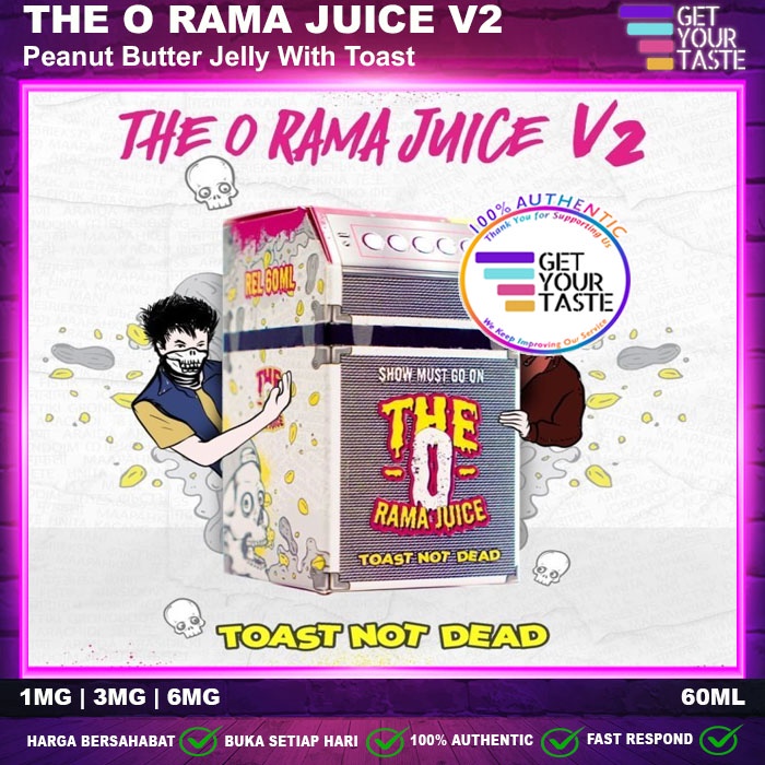 Liquid The O Rama Juice V2 Toast Not Dead 60ML by PODA x Fatriio