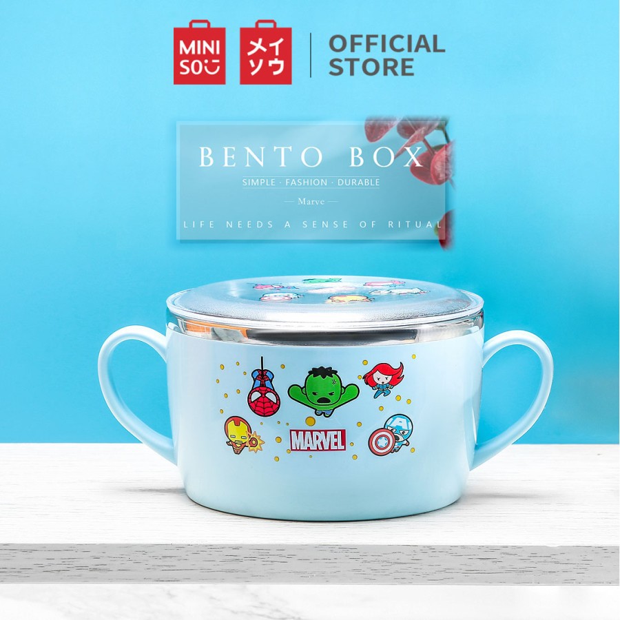 MINISO MARVEL BENTO BOX KOTAK MAKAN SIANG SIZE M MINISO BENTO BOX BAHAN STAINLESS