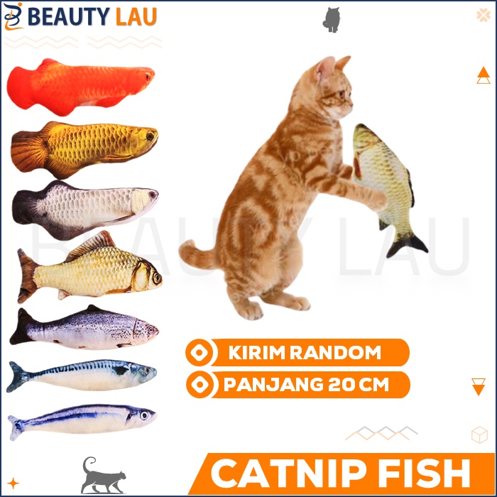 CATNIP IKAN FISH MAINAN GIGIT GIGITAN KUCING KITTEN CAT NIP PENGHILANG STRESS BOSAN DI RUMAH MURAH BERKUALITAS