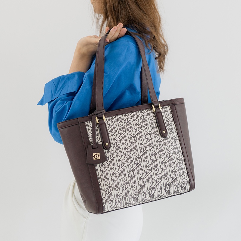 Gobelini Collie Tote Monogram 3D Brown