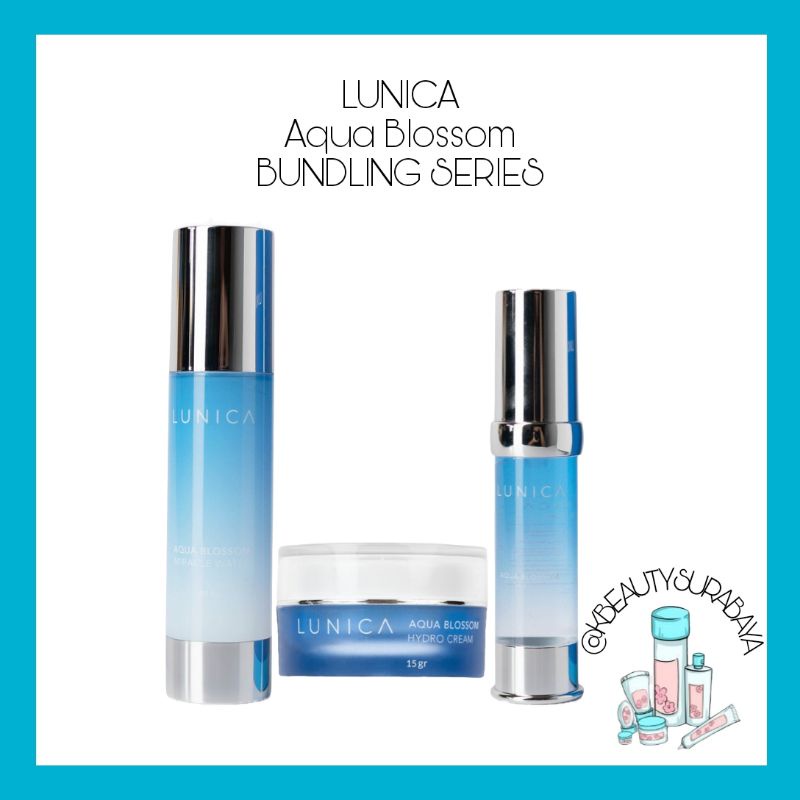 (BPOM) LUNICA Aqua Blossom Package / Paket Melembabkan LUNICA