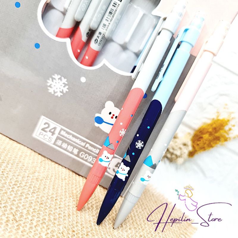 

Pensil Mekanik Polar Bear 0.5 mm ECER 1 Biji / Mechanical Pencil Fancy / Pensil Lucu Beruang Putih / Pensil Cetekan