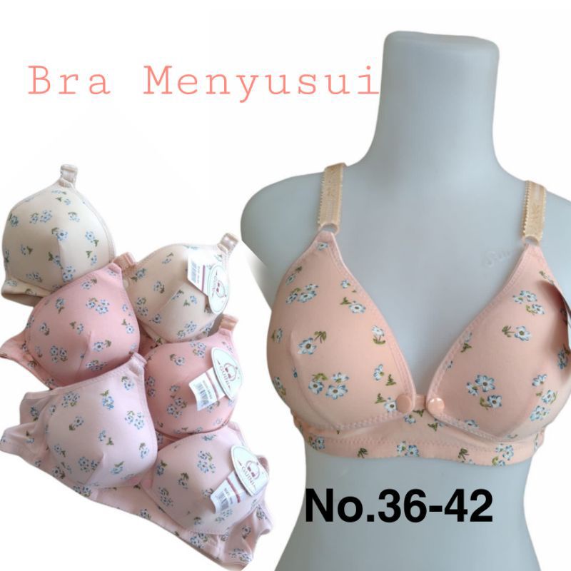 BH MENYUSUI MOTIF BINTIK DAN BUNGA BRA MENYUSUI BUMIL NIFAS