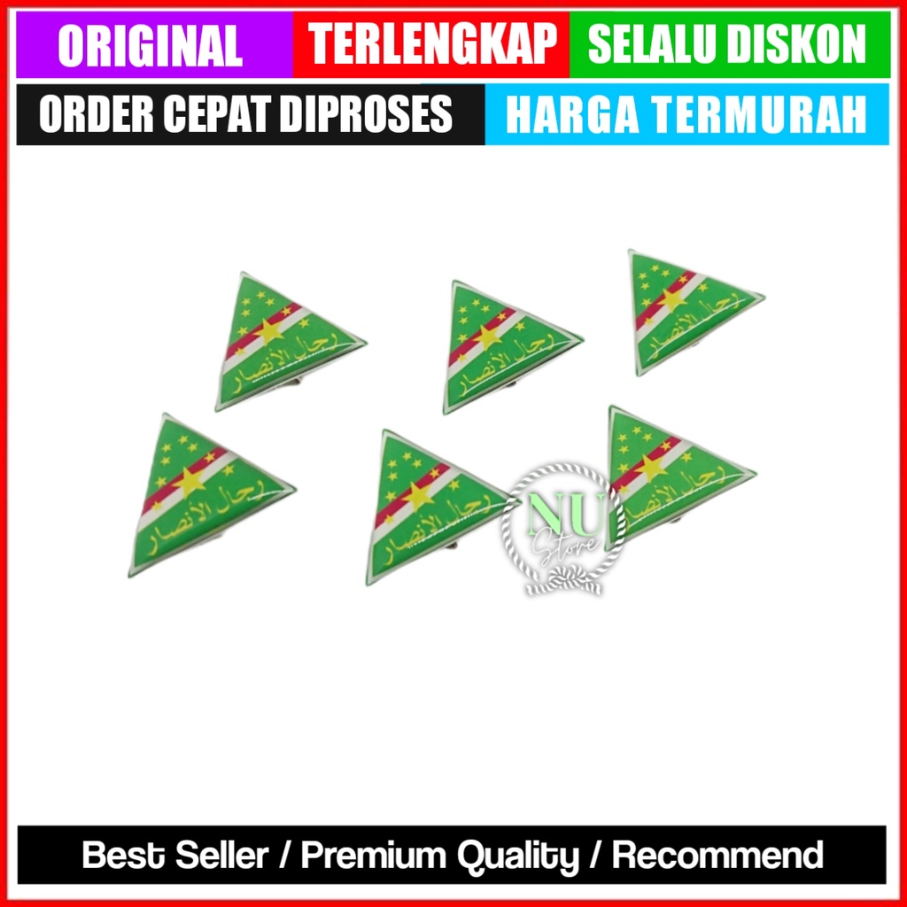 Bros Rijalul Ansor Resin / Pin Terompah Rijalul Ansor / Lencana Rijalul Ansor / Pin Rijalul Ansor Re