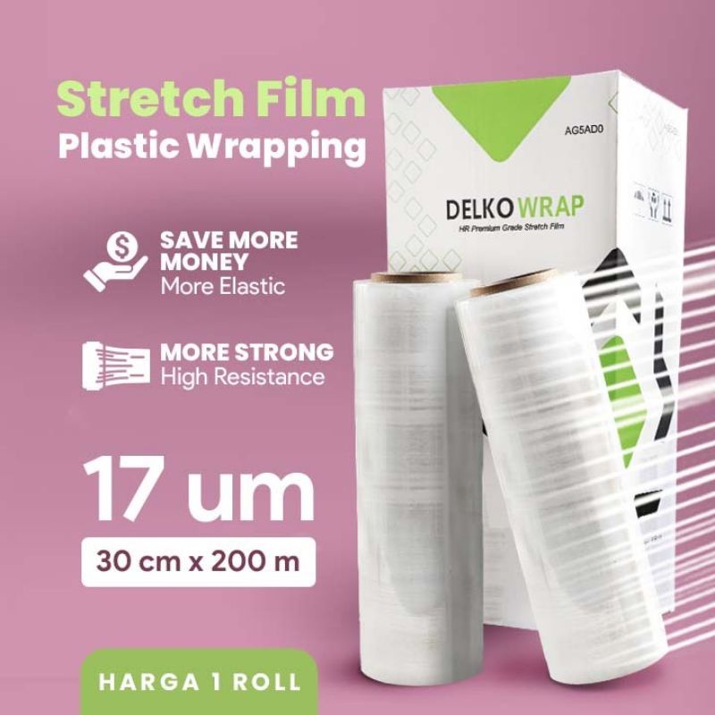 

Plastik Wraping, Stretch Film 30x200cm