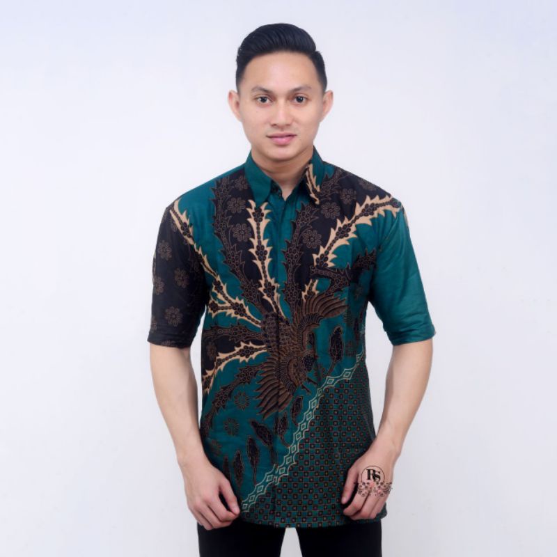 Kemeja Batik Pria Lengan Pendek Cendrawasih Size M, L, XL, XXL ( ORIGINAL )